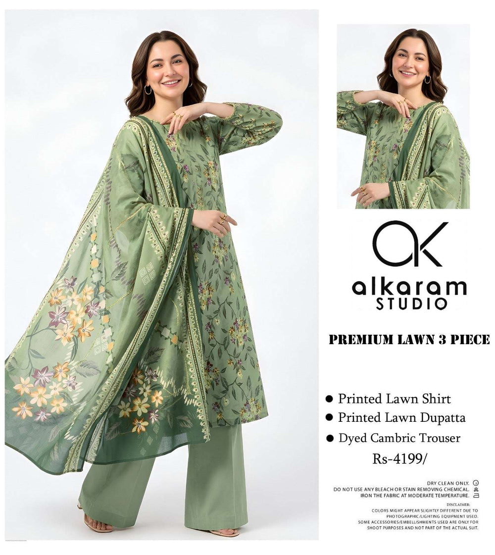 Alkaram Studio Premium Printed Lawn 3-Piece