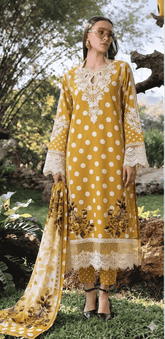 ZEYORAH Polka Dot Lawn 3-Piece