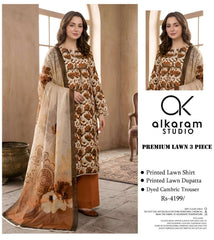 Alkaram Studio Premium Printed Lawn 3-Piece