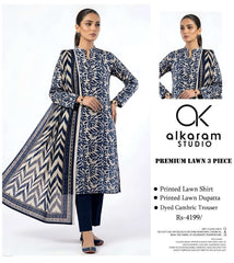 Alkaram Studio Premium Printed Lawn 3-Piece