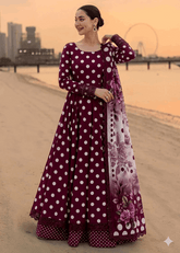 ZEYORAH Polka Dot Lawn 3-Piece