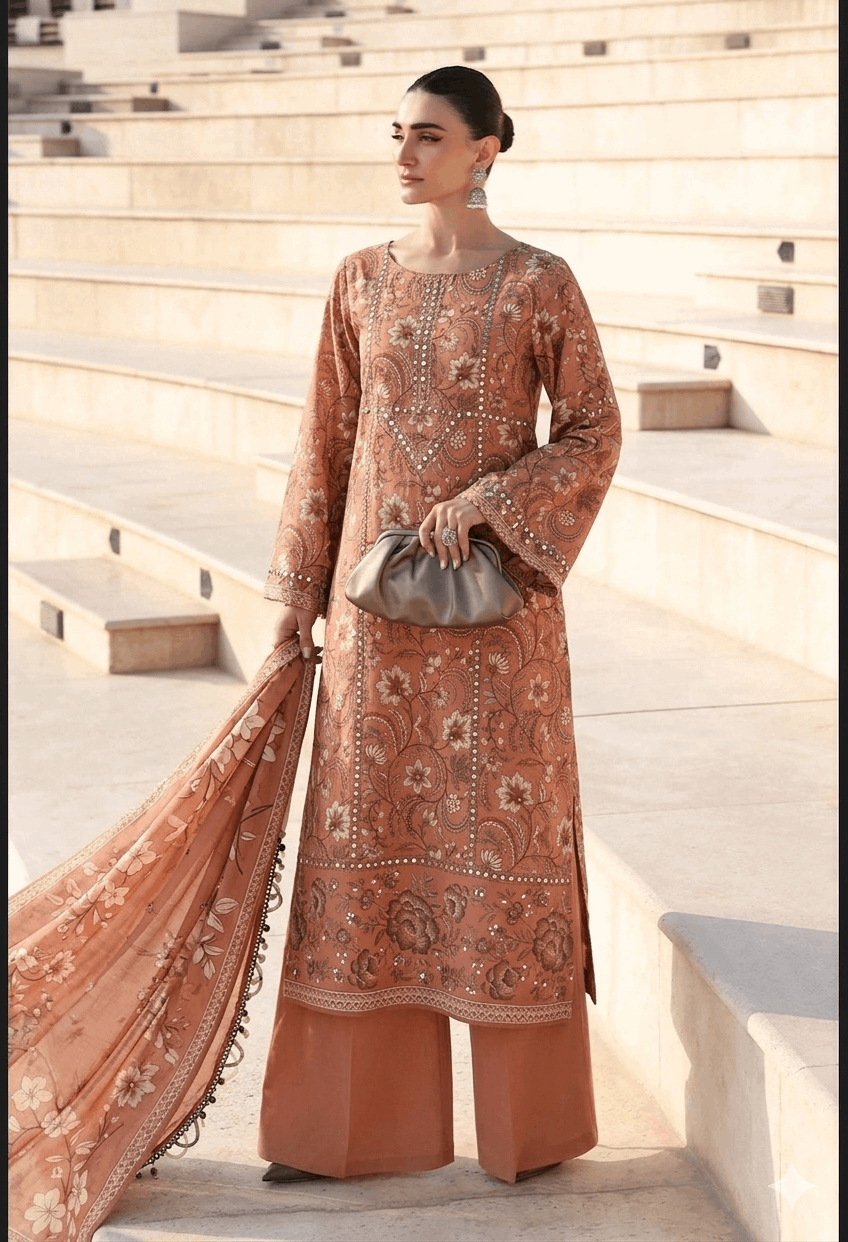 Gulahmed Premium Printed Lawn 3-Piece