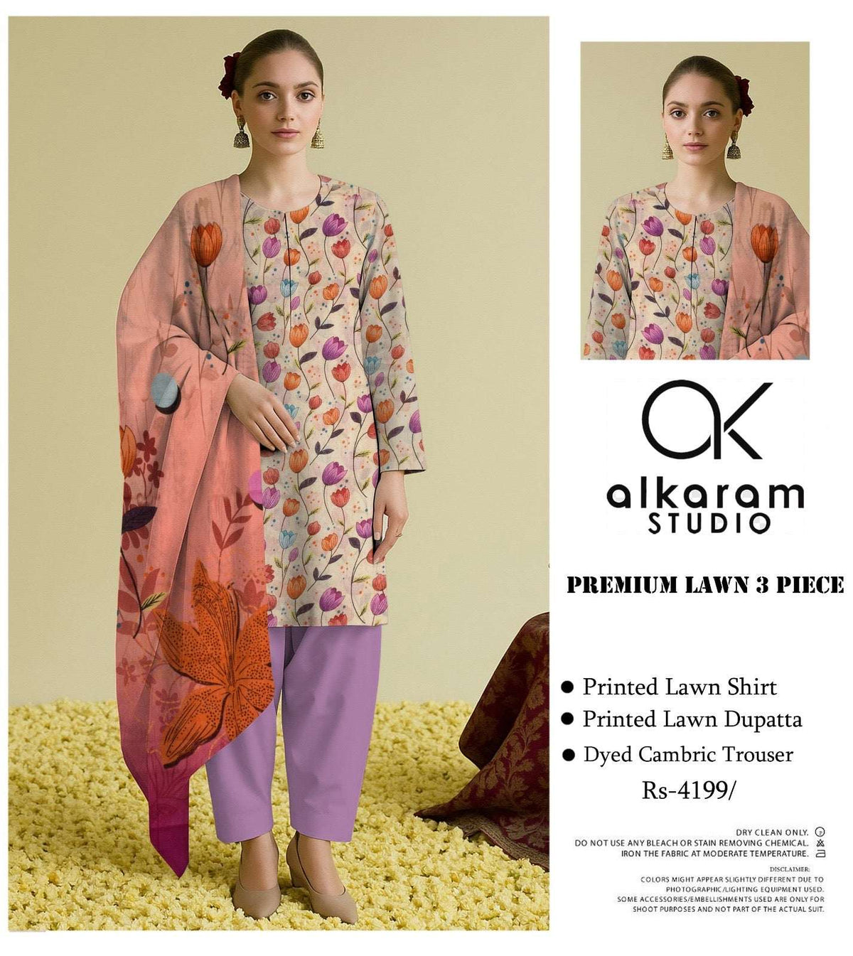 Alkaram Studio Premium Printed Lawn 3-Piece
