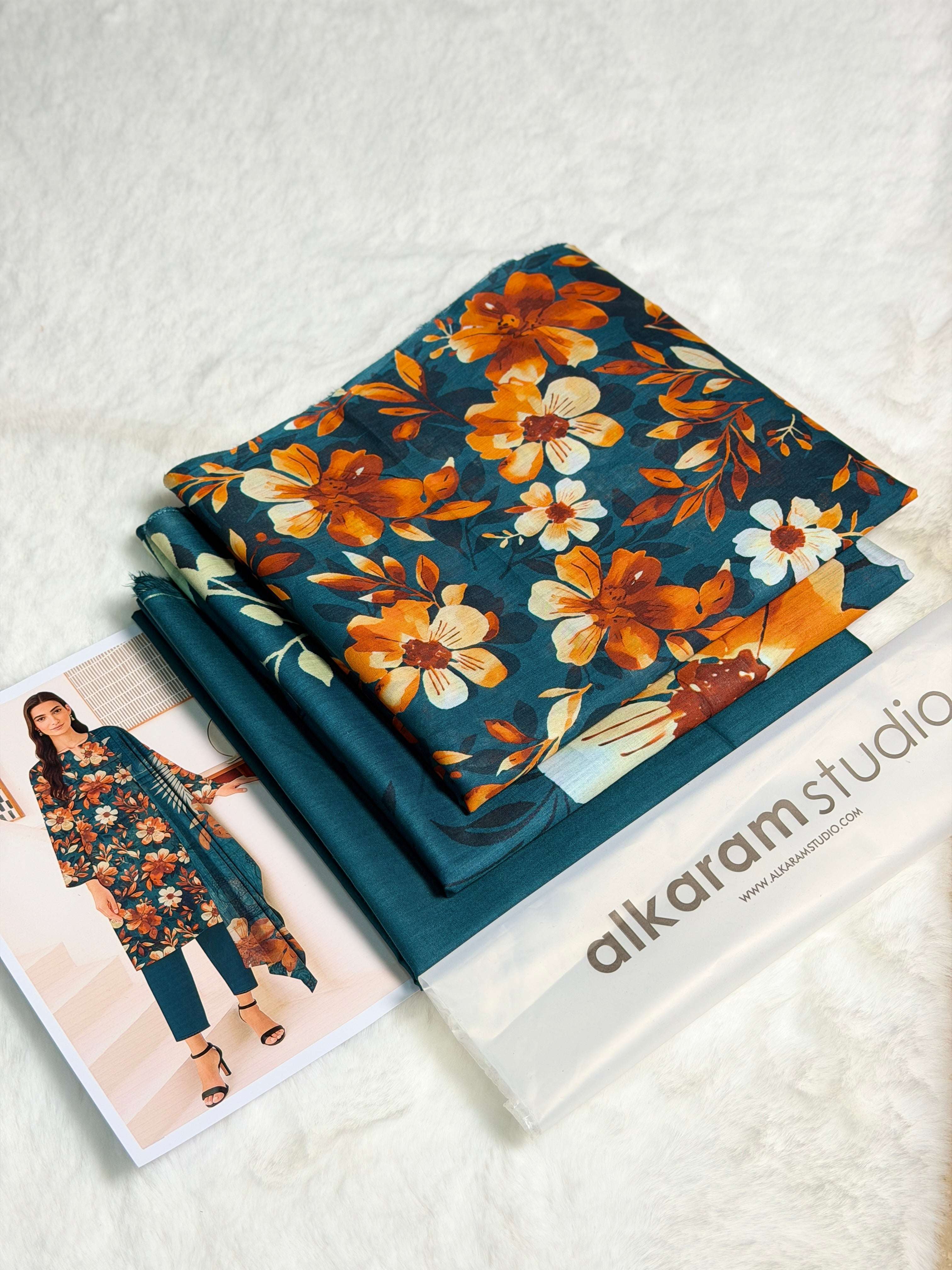 Alkaram Studio Premium Printed Lawn 3-Piece