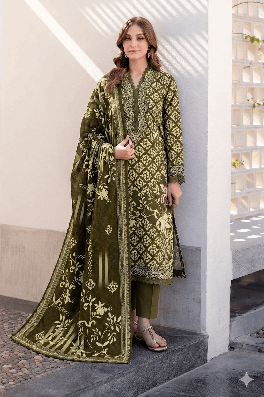 Alkaram Studio Premium Printed Lawn 3-Piece