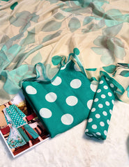 ZEYORAH Polka Dot Lawn 3-Piece