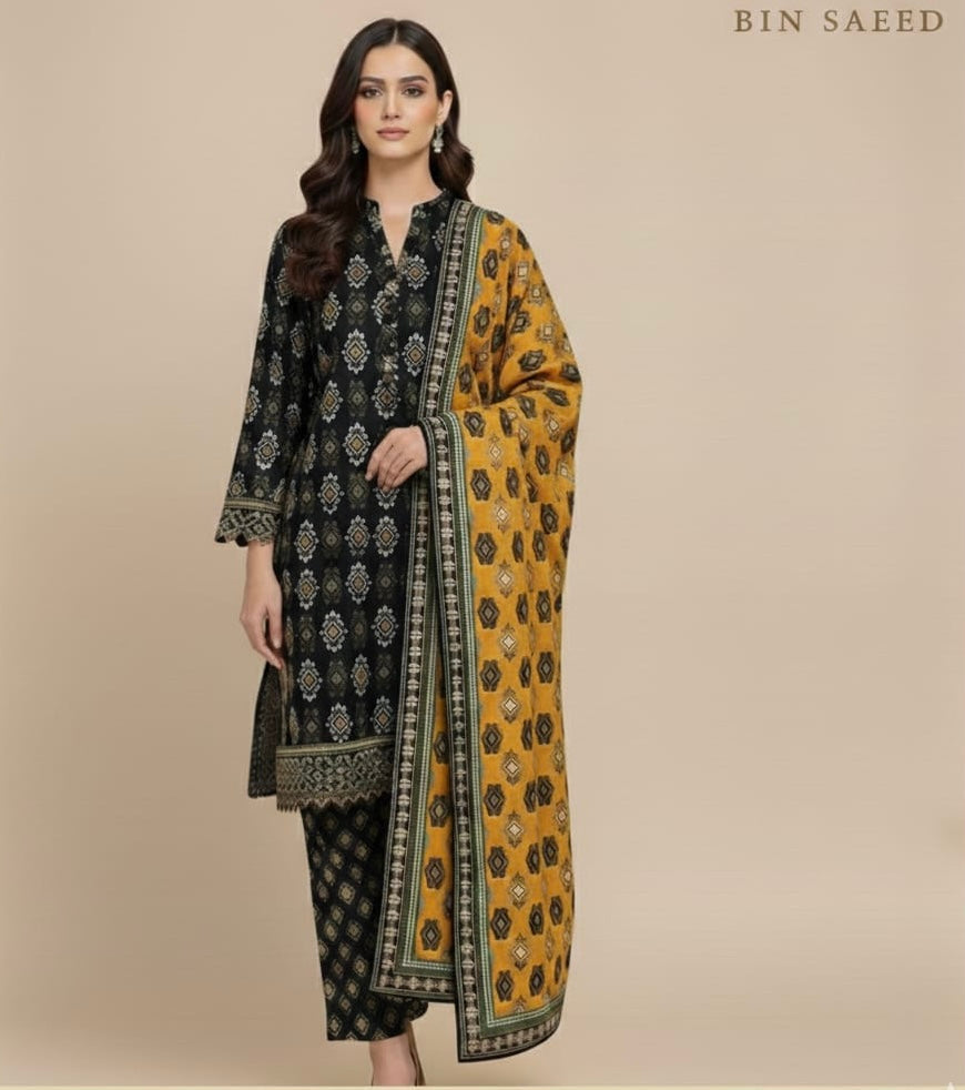 Binsaeed Premium Lawn 3-Piece
