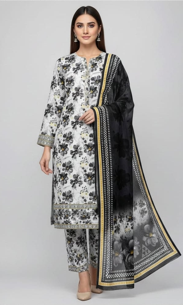 Binsaeed Premium Lawn 3-Piece