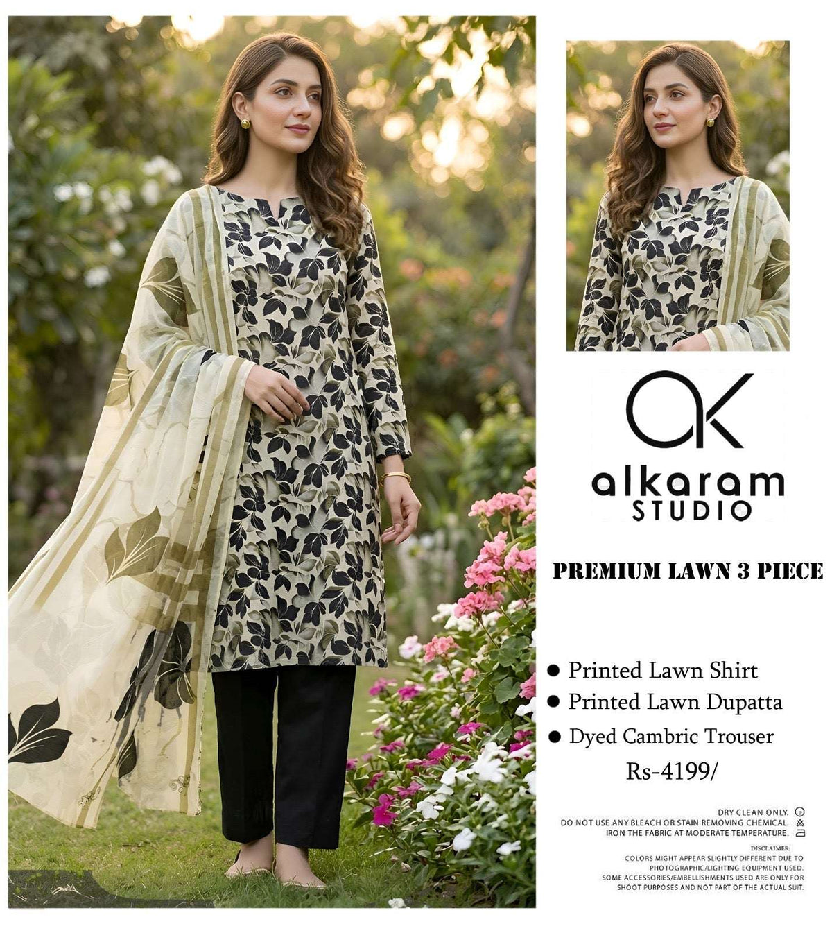 Alkaram Studio Premium Printed Lawn 3-Piece
