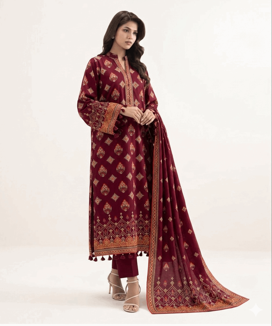 Alkaram Studio Premium Printed Lawn 3-Piece