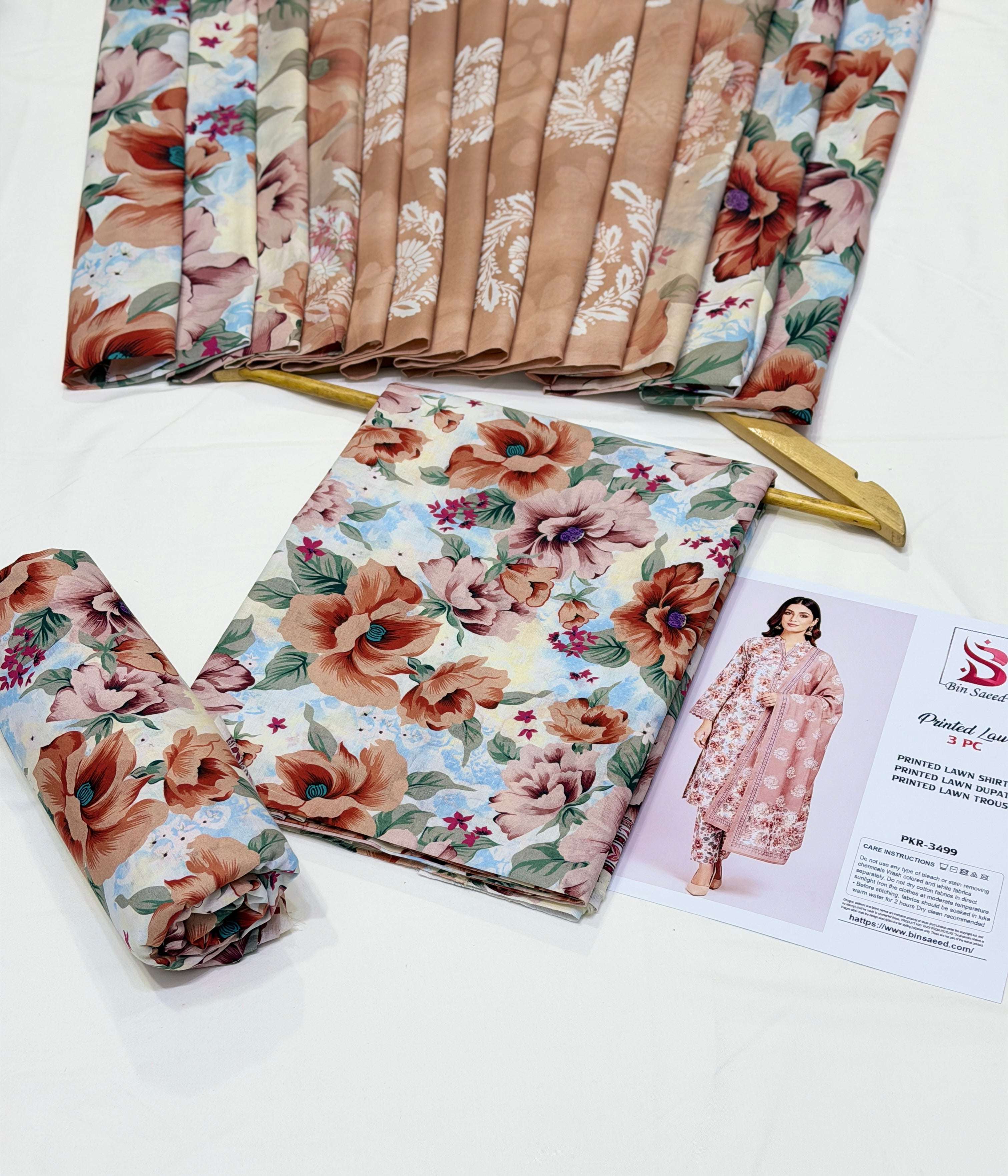 Binsaeed Premium Lawn 3-Piece