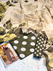 ZEYORAH Polka Dot Lawn 3-Piece