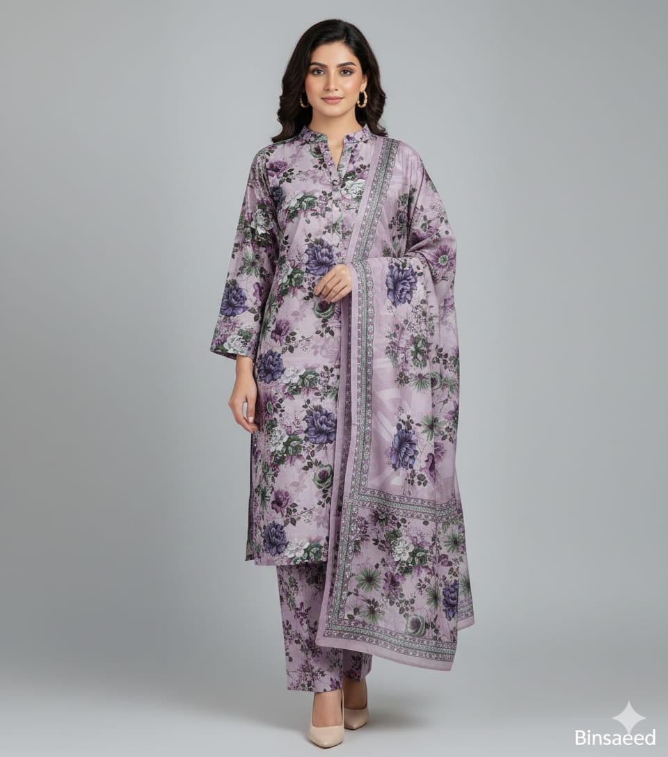 Binsaeed Premium Lawn 3-Piece