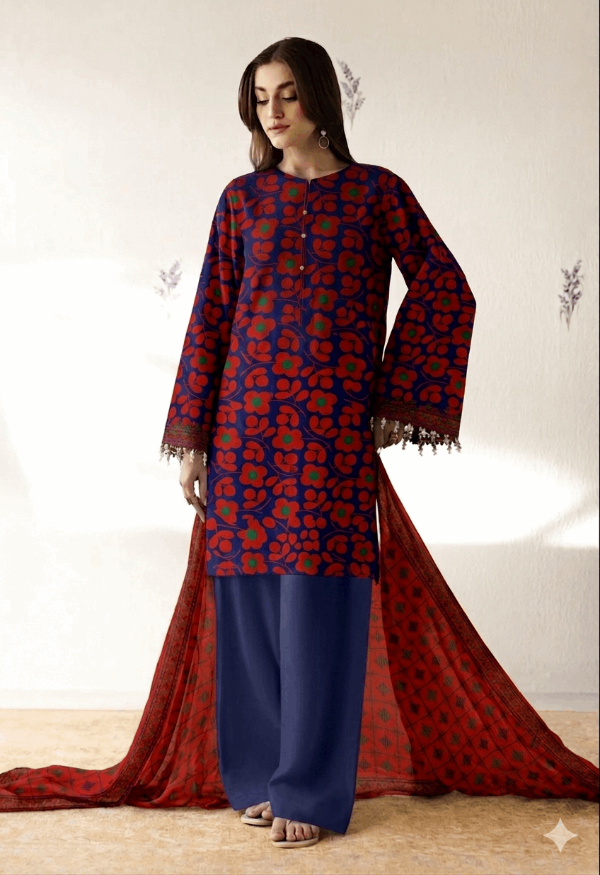 Alkaram Studio Premium Printed Lawn 3-Piece