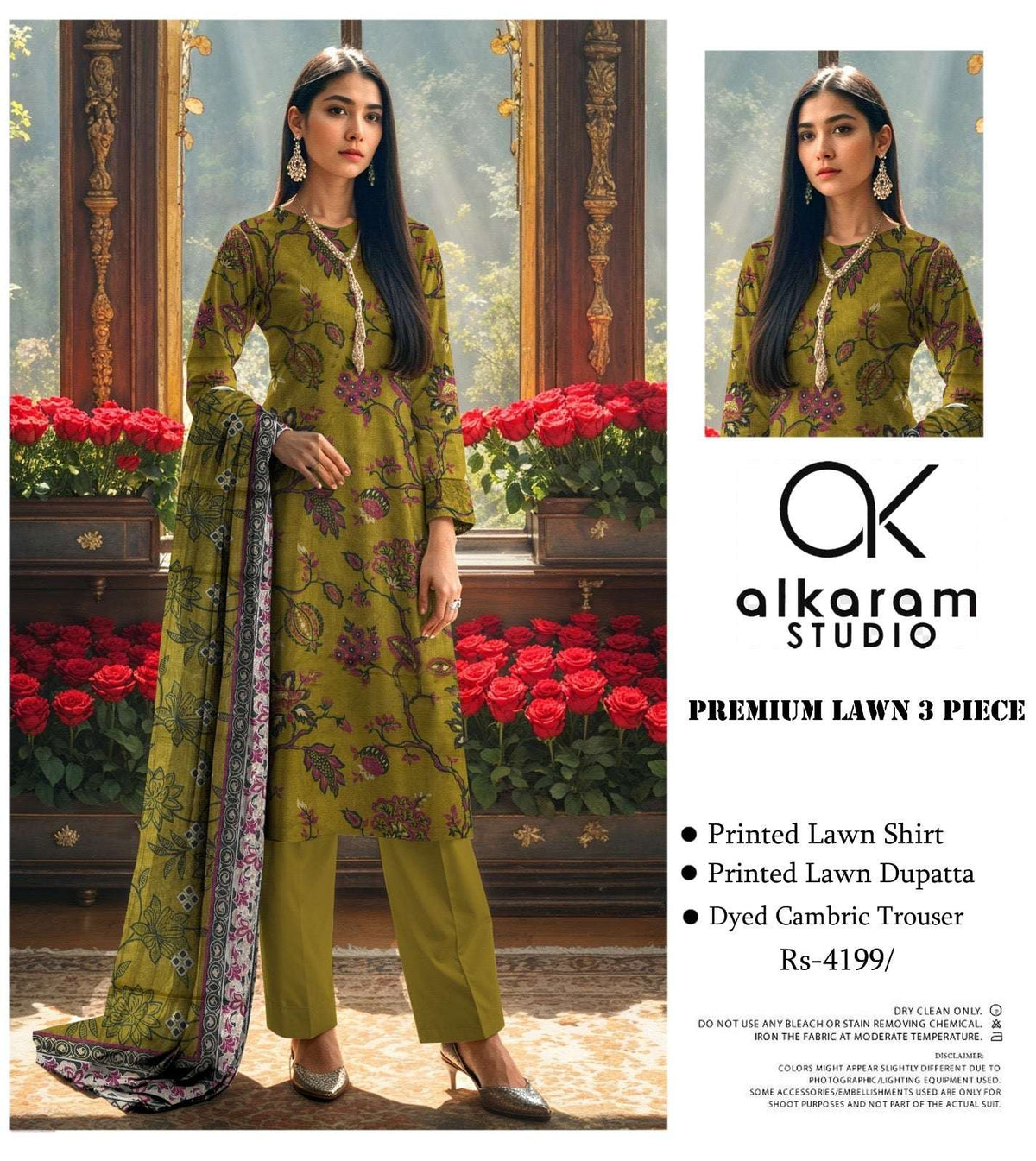 Alkaram Studio Premium Printed Lawn 3-Piece