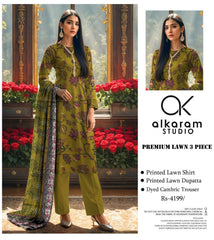 Alkaram Studio Premium Printed Lawn 3-Piece