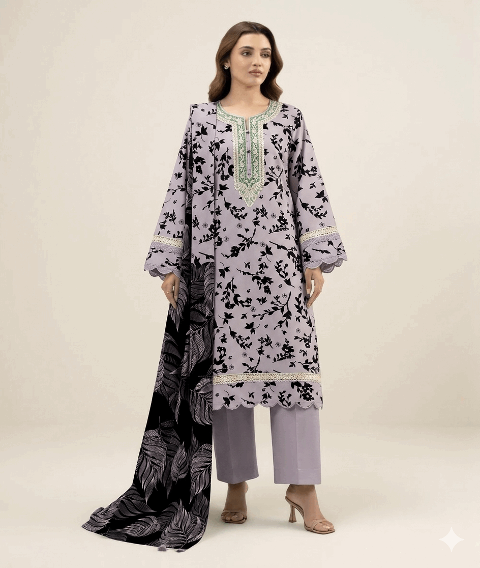 Alkaram Studio Premium Printed Lawn 3-Piece