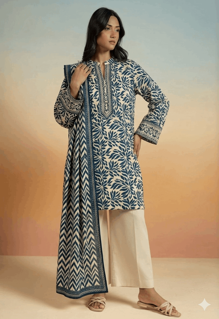 Alkaram Studio Premium Printed Lawn 3-Piece