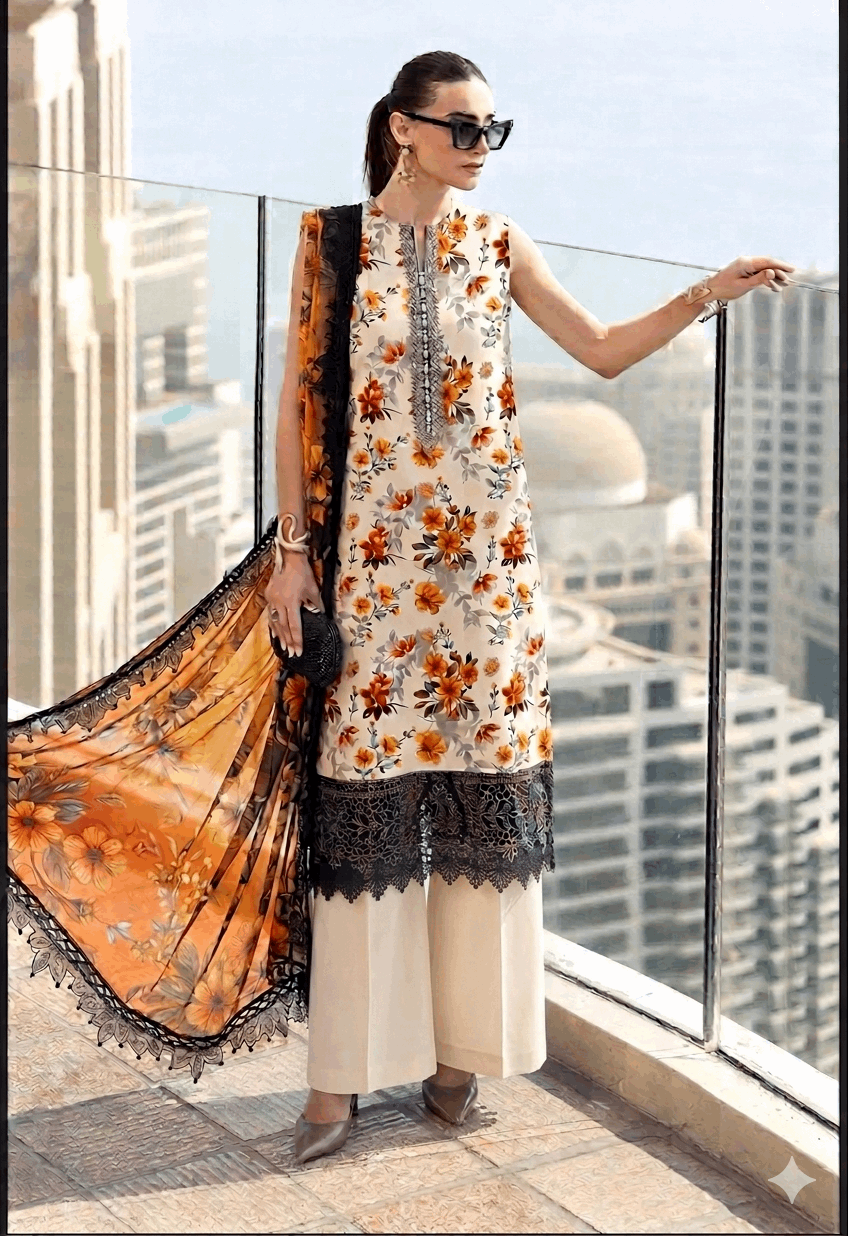 Gulahmed Premium Printed Lawn 3-Piece