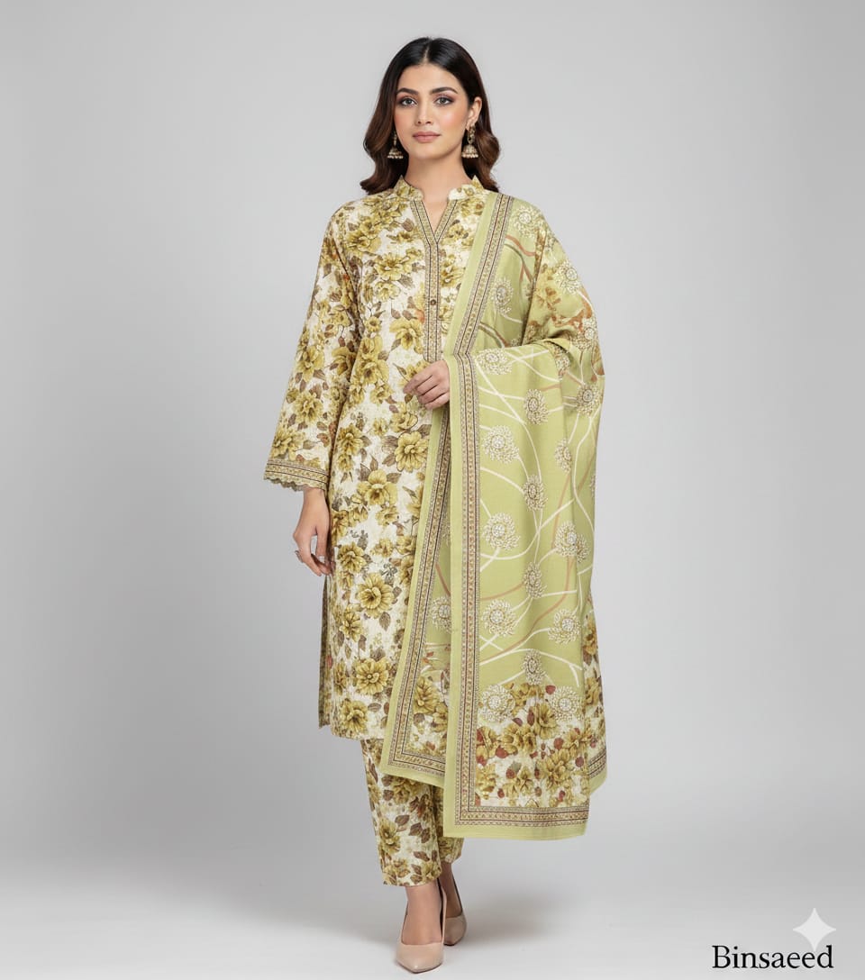 Binsaeed Premium Lawn 3-Piece