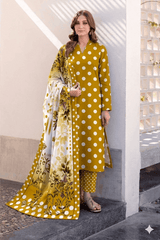 ZEYORAH Polka Dot Lawn 3-Piece