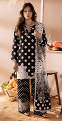 ZEYORAH Polka Dot Lawn 3-Piece