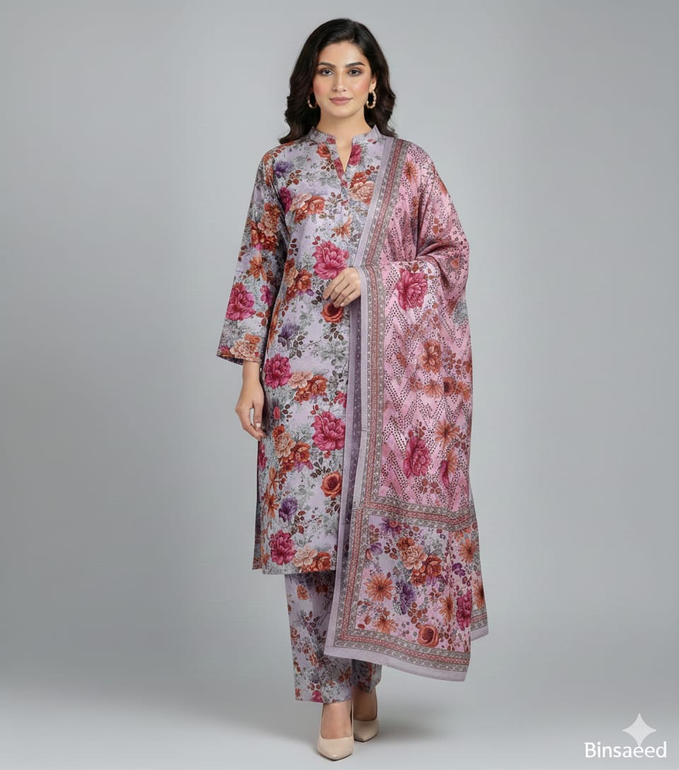 Binsaeed Premium Lawn 3-Piece