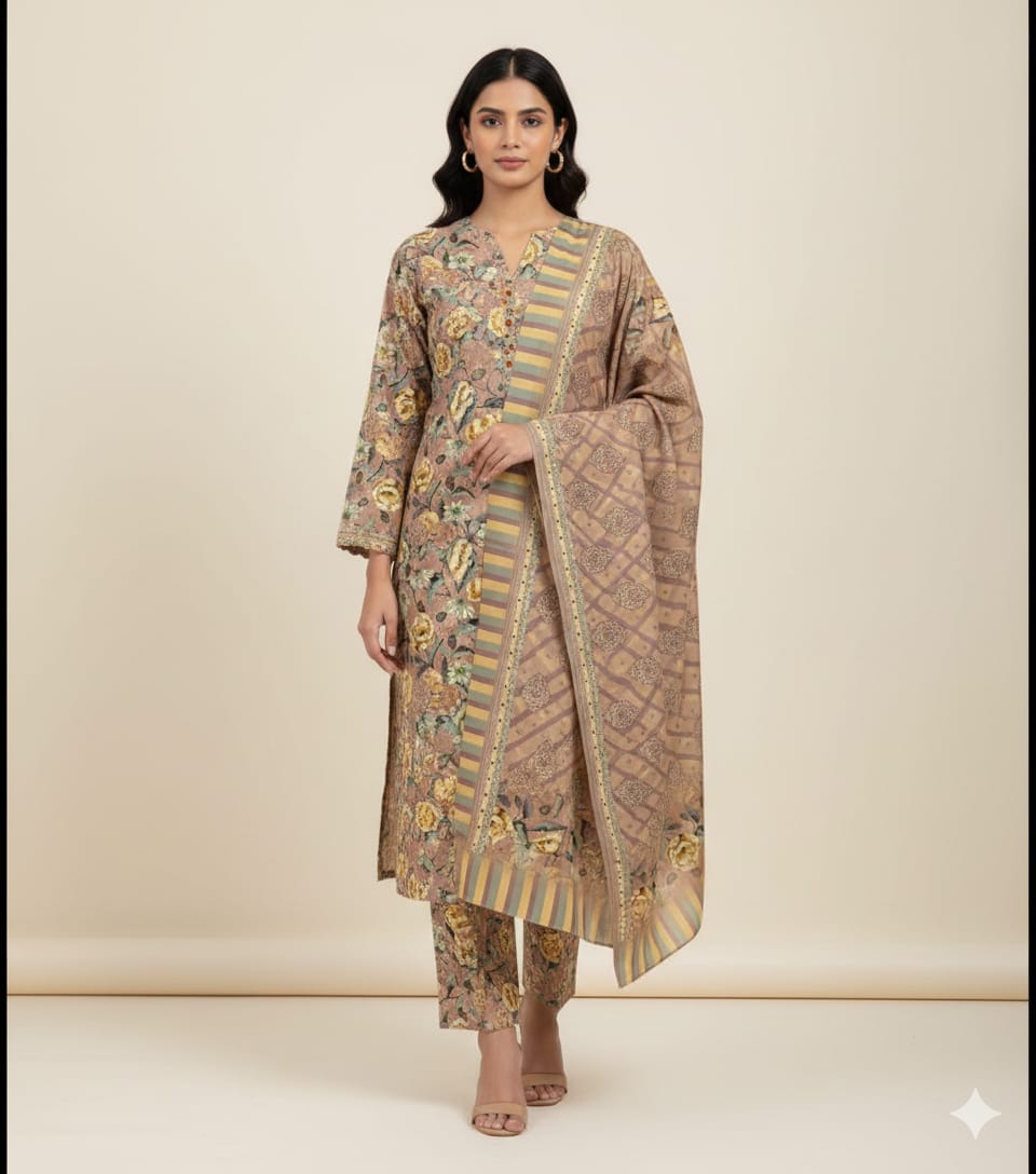 Binsaeed Premium Lawn 3-Piece