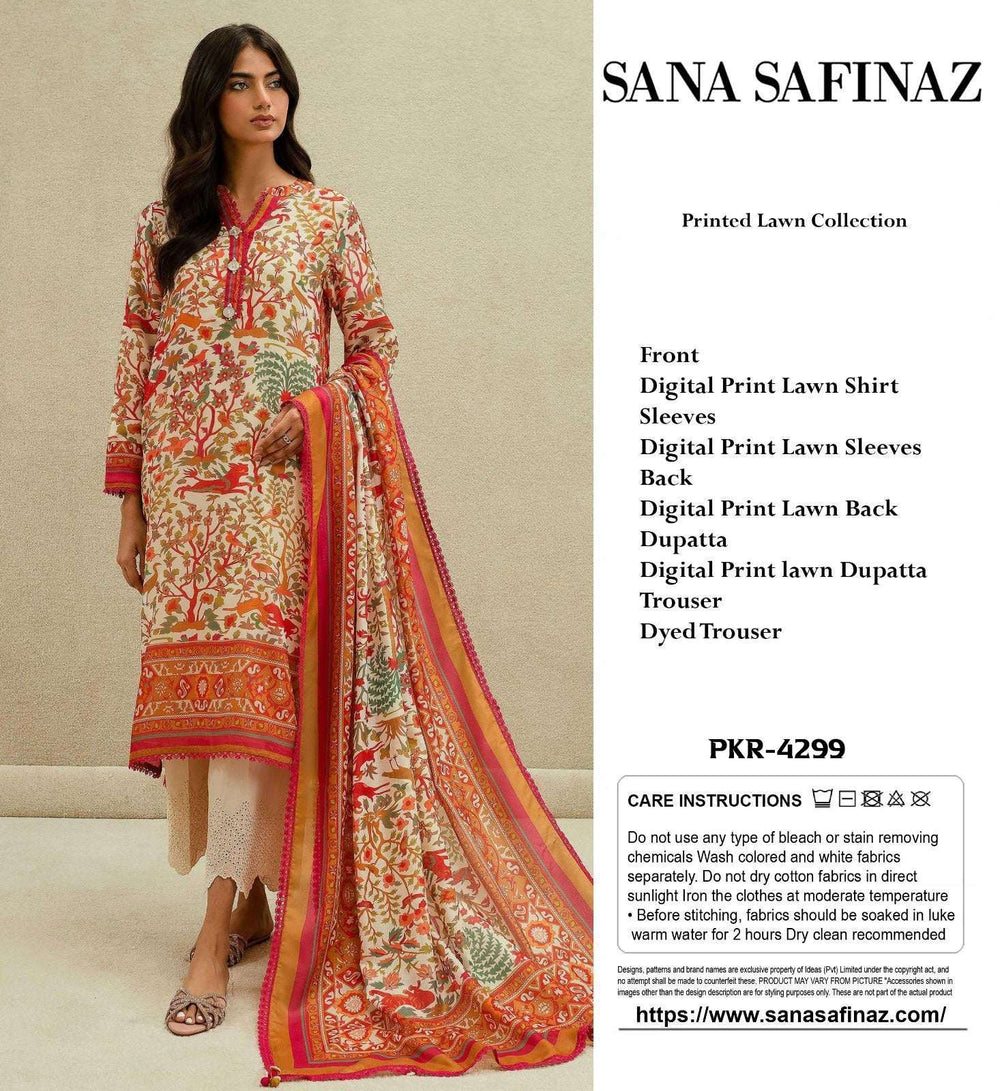 Sanasafinaz Lawn 3PC